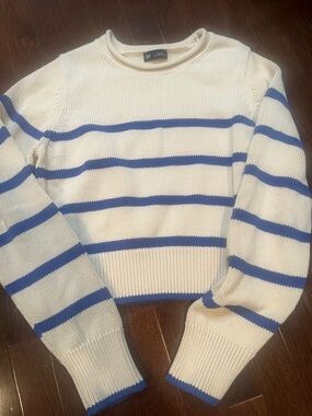 GAP Rollneck Sweater with Blue Stripes